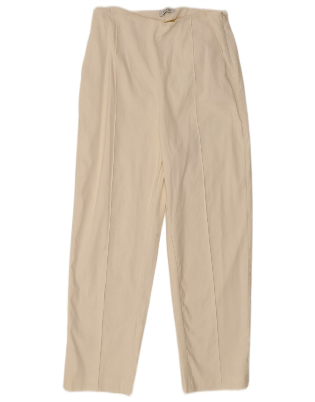 Max & Co. Womens Tapered Cropped Trousers W28 L25 Off White