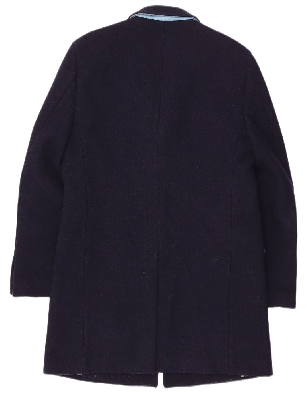 Vintage Mens Overcoat UK 42 XL Navy Blue Wool