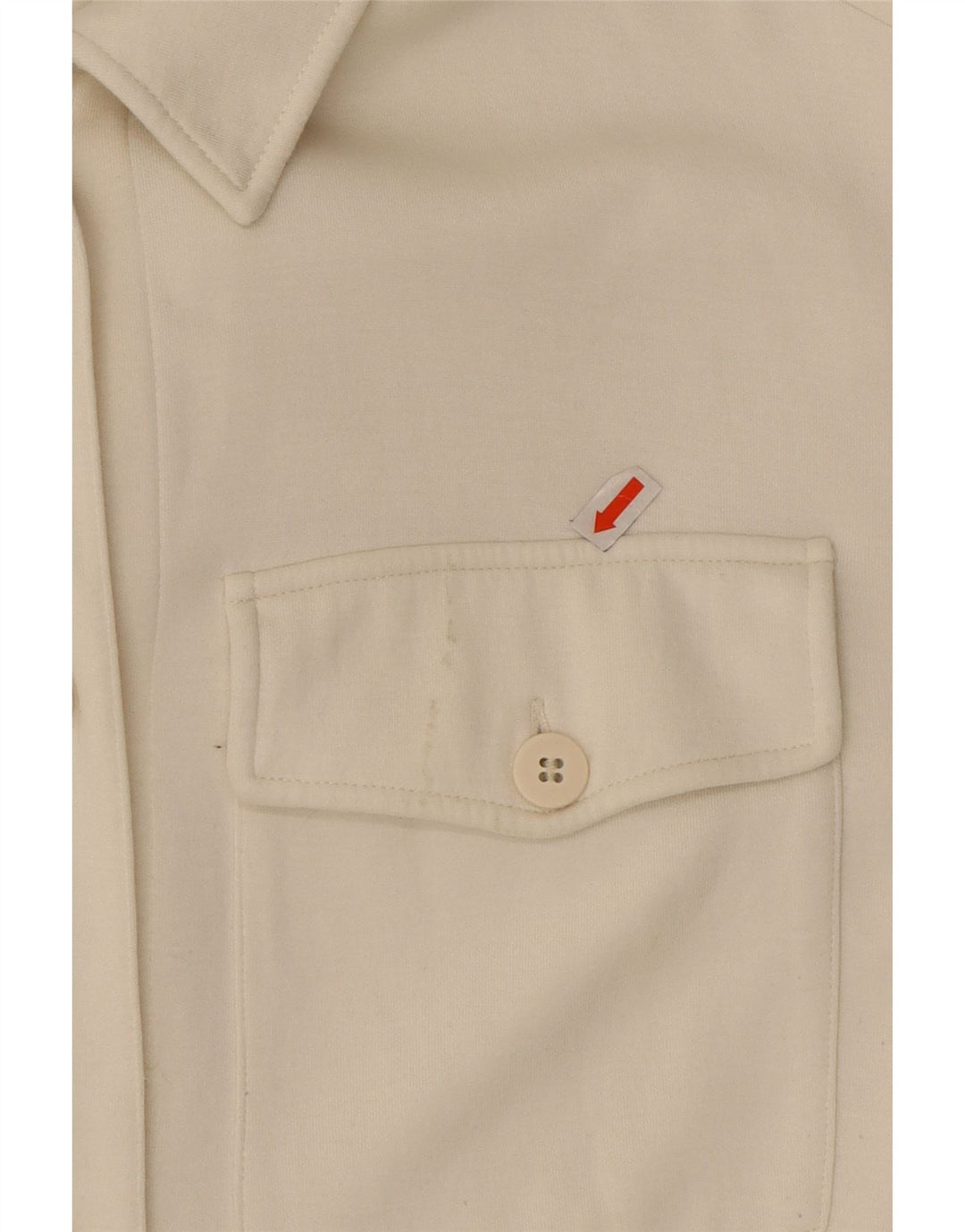 Massimo Dutti Womens Oversized Shirt UK 10 Small Off White Nylon