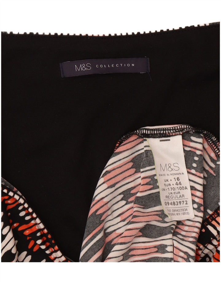 Marks & Spencer Womens Shift Dress UK 16 Large Multicoloured Geometric