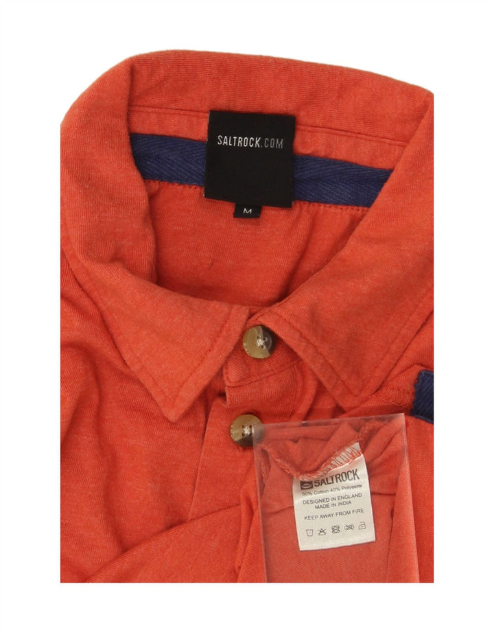 SALTROCK Mens Polo Shirt Medium Orange Cotton Vintage Saltrock and Second-Hand Saltrock from Messina Hembry 