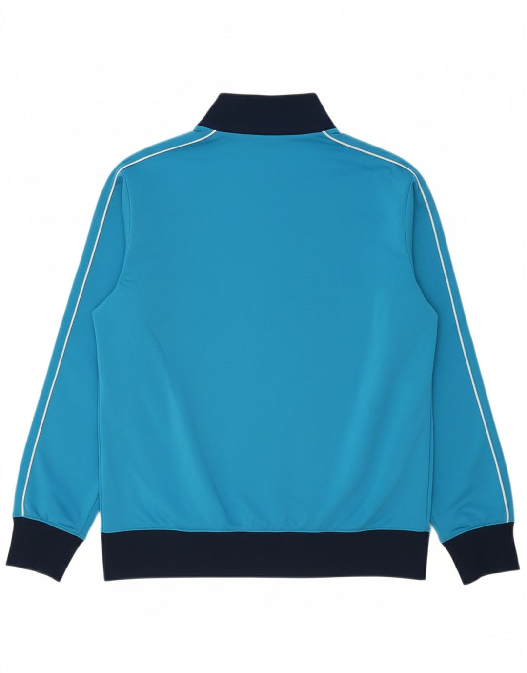 NIKE Boys Tracksuit Top Jacket 13-14 Years XL Blue Colourblock Polyester