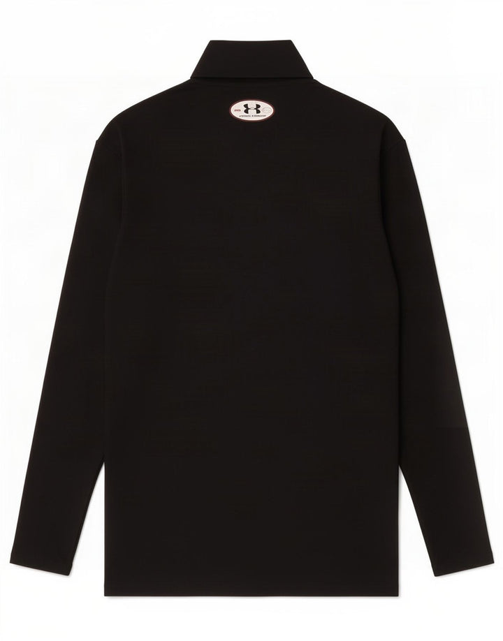 Under Armour Mens Top Long Sleeve Medium Black Nylon