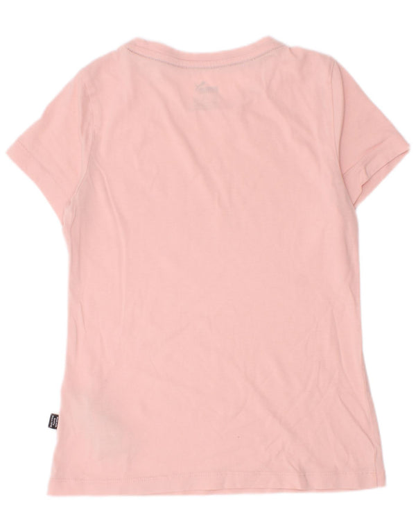 Tricou grafic Puma Fete Top 9-10 Ani Roz Bumbac