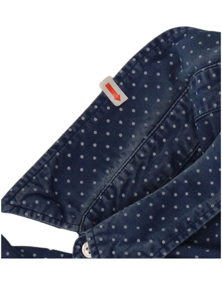 Levi's Mens Shirt Large Blue Spotted Cotton