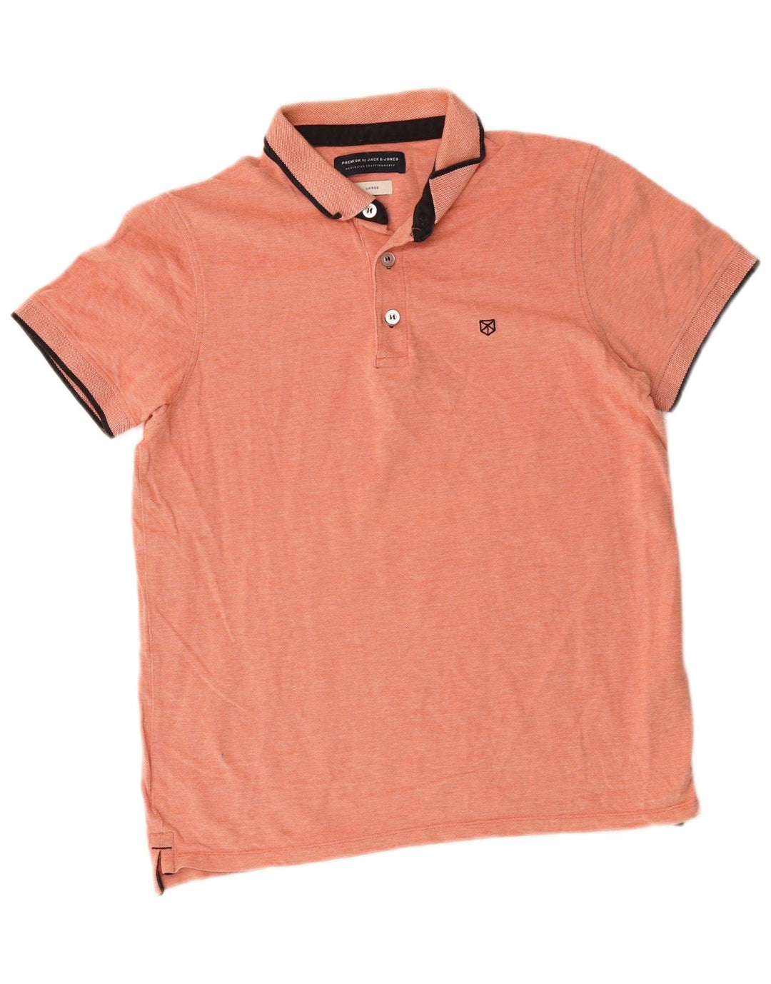 Polo da uomo Jack & Jones grande in cotone arancione