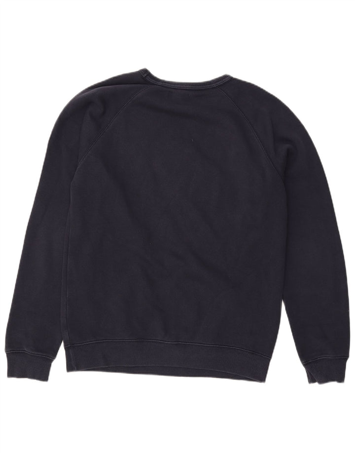 Adidas Mens Graphic Sweatshirt Jumper Small Navy Blue Cotton