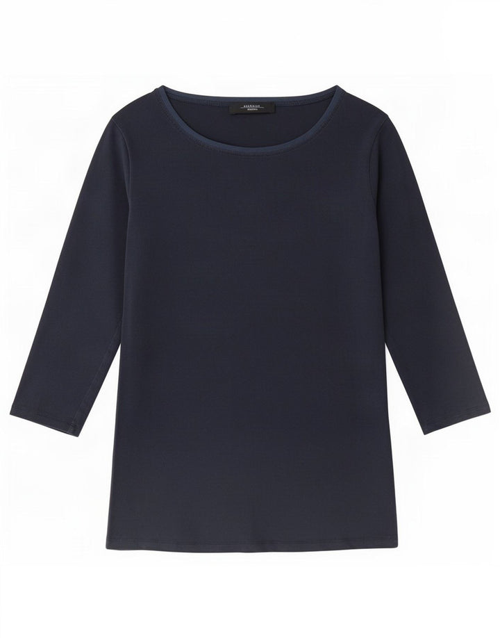 Max Mara Damen Weekend Top 3/4 Ärmel UK 14 Medium Marineblau