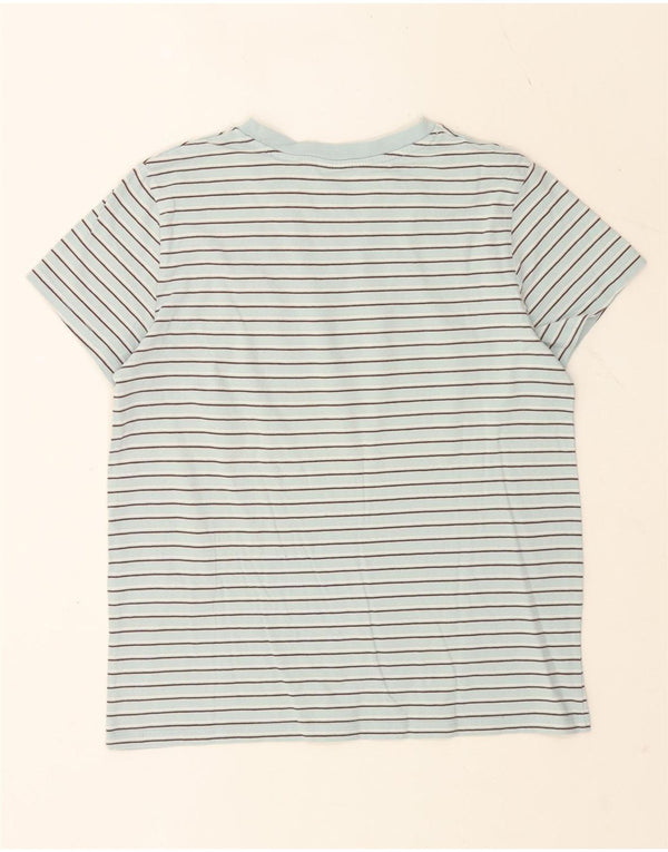 Levi's Camiseta para mujer Top UK 44 Algodón a rayas azul medio