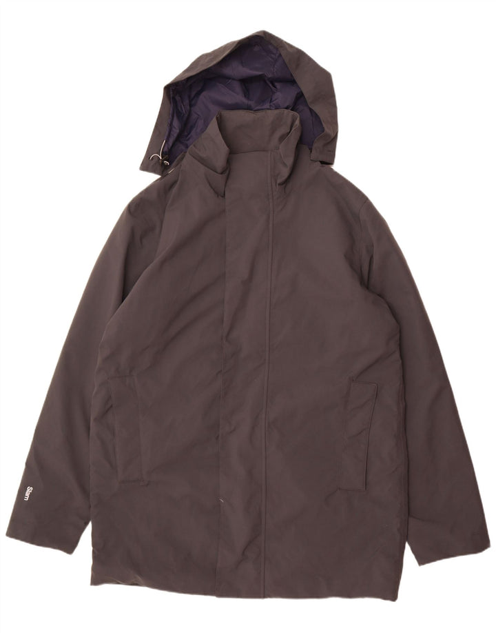 Slam Herren-Jacke mit Kapuze, gepolstert, UK 42, XL, Grau, Polyamid