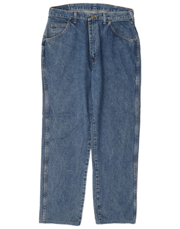 Blugi drepti pentru bărbați Wrangler W32 L29 Bumbac albastru