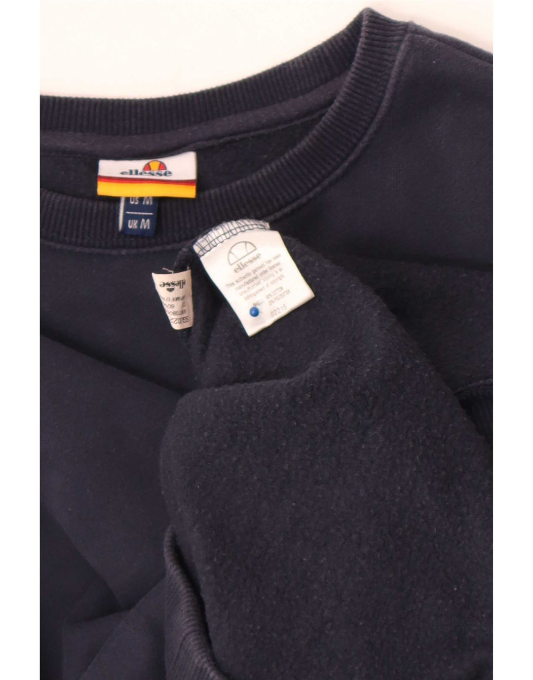 Ellesse Sweatshirt Jumper Medium Bleu Marine Coton Homme