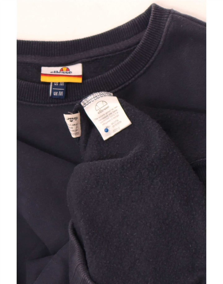Ellesse Sweatshirt Jumper Medium Bleu Marine Coton Homme