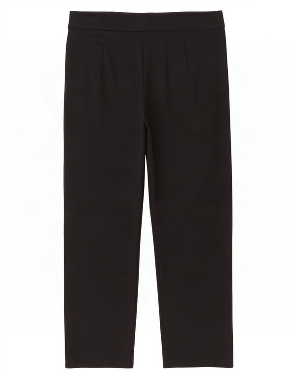 Marks & Spencer Pantalones Casuales Rectos para Mujer UK 12 Medium W30 L28 Negro