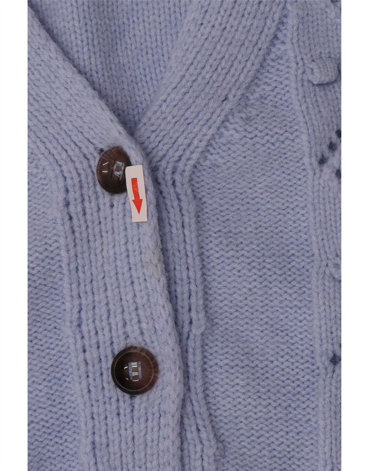 Lumina Damen Strickjacke Pullover UK 16 Large Blau Polyamid