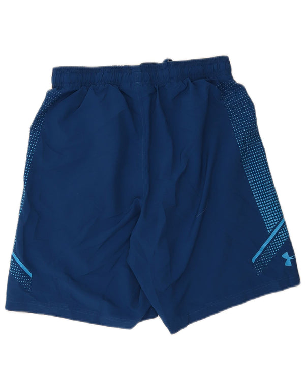 Under Armour Mens Heat Gear Graphic Sport Shorts Medium Blue
