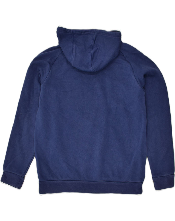 ADIDAS Boys Hoodie Jumper 13-14 Years Navy Blue Cotton | Vintage Adidas | Thrift | Second-Hand Adidas | Used Clothing | Messina Hembry 