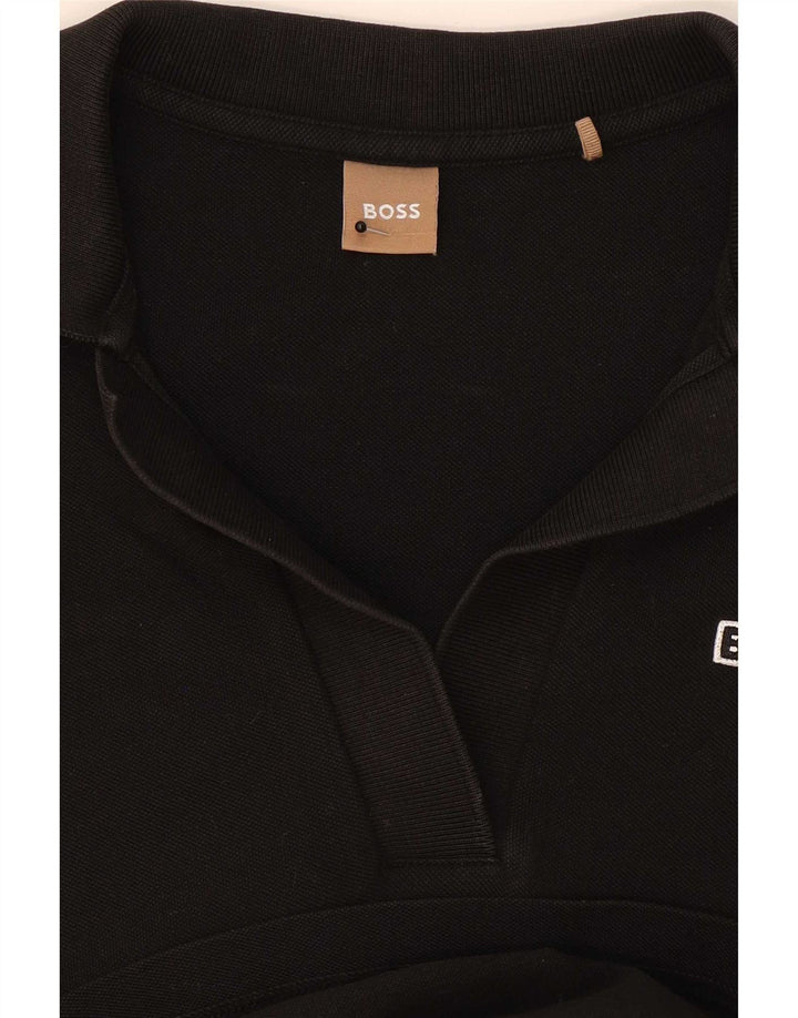 Hugo Boss Womens Polo Dress UK 14 Medium Black
