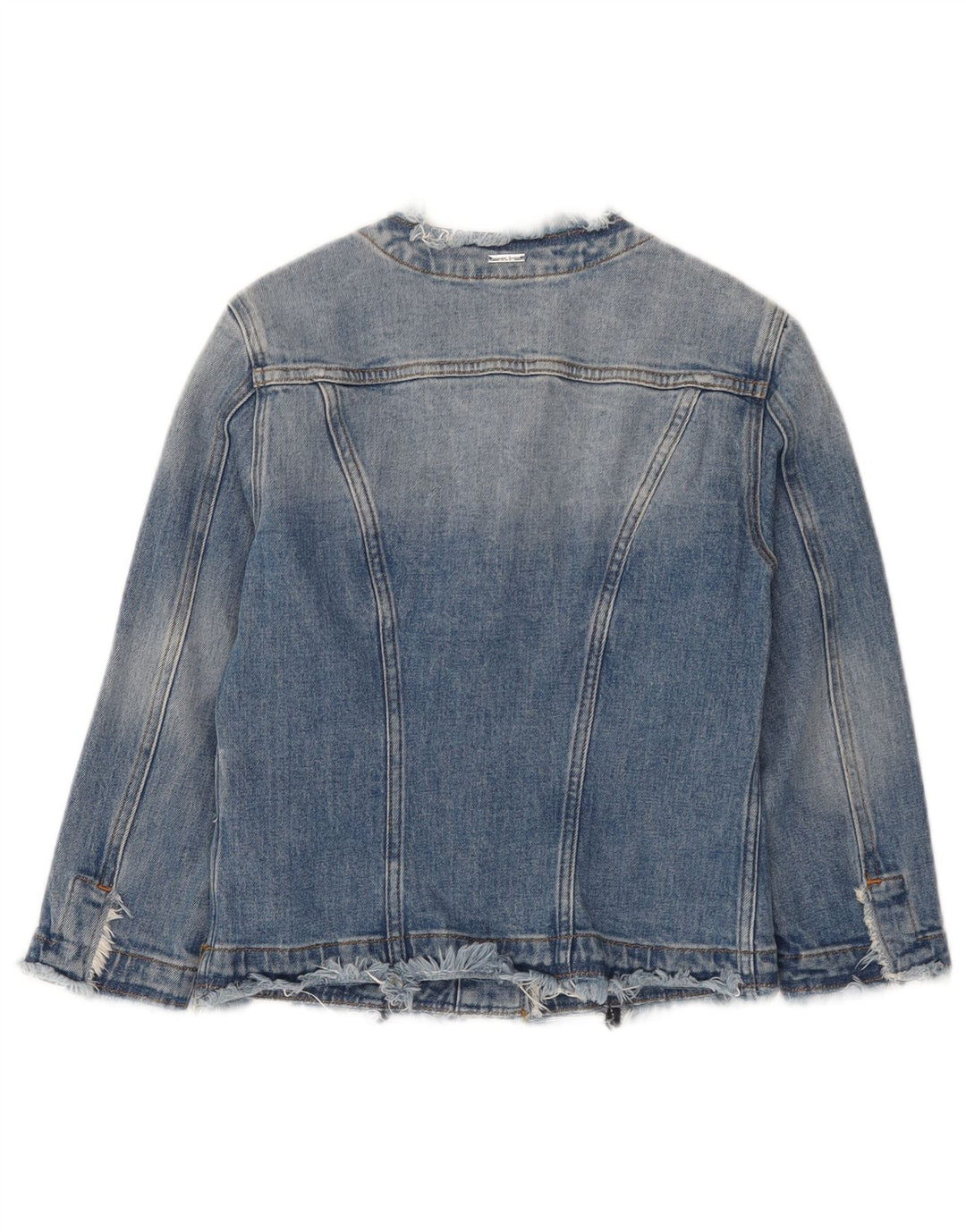 Giacca in denim corta da donna Liu Jo UK 8 piccola in cotone blu