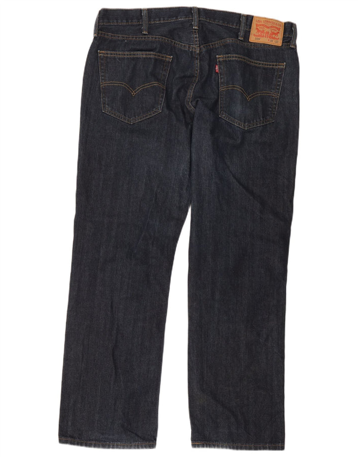 Levi's Mens 559 Straight Jeans W38 L32 Navy Blue Cotton