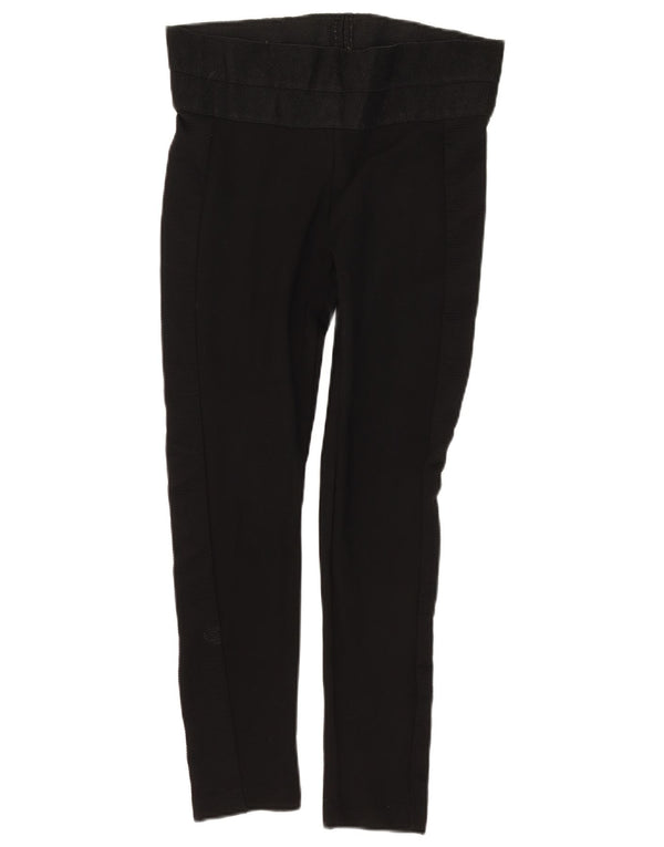 Zara Womens Crop Leggings UK 14 Large Black