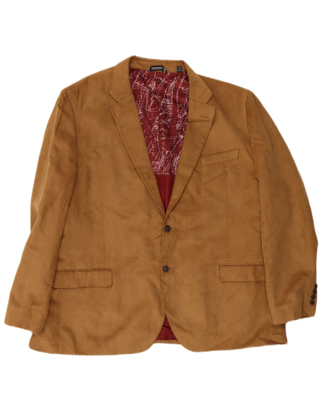 Jaqueta blazer masculina Nautica Regular Fit 2 botões IT 50 grande poliéster bege