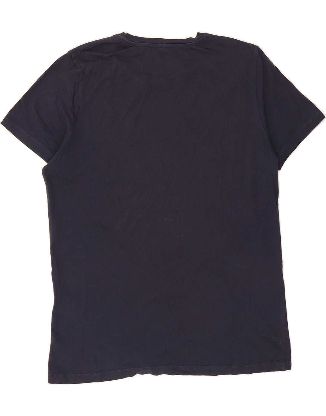 JACK & JONES Mens Graphic T-Shirt Top Medium Navy Blue Cotton Vintage Jack & Jones and Second-Hand Jack & Jones from Messina Hembry 