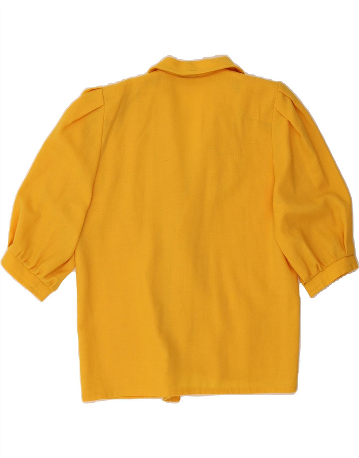 VINTAGE Womens Cardigan Top UK 12 Mdium  Yellow Vintage Vintage and Second-Hand Vintage from Messina Hembry 
