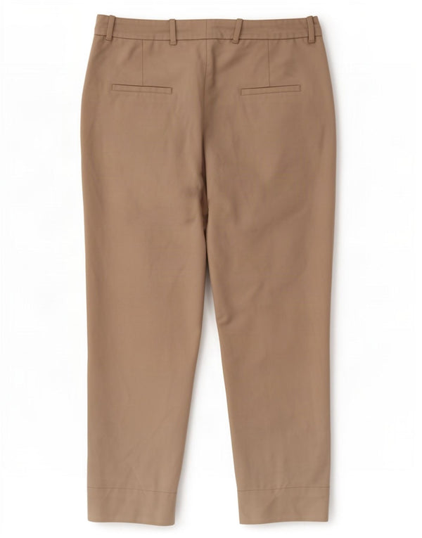Zara Γυναικείο Slim Cropped Παντελόνι Medium W28 L25 Beige