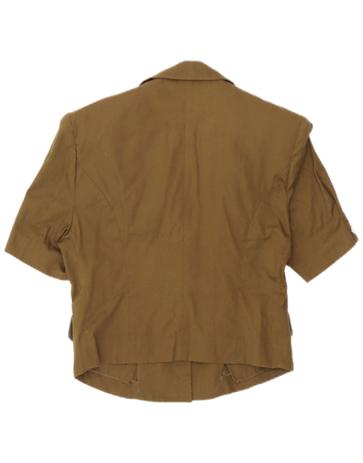 Giacca blazer da donna a 5 bottoni a maniche corte Sport Staff IT 42 media kaki