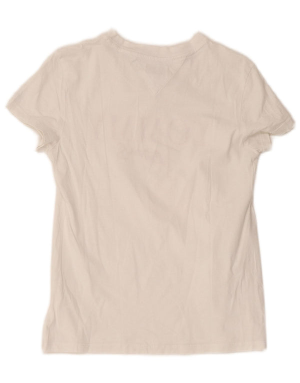 Tommy Hilfiger Camiseta gráfica para mujer Top UK 6 XS Blanco