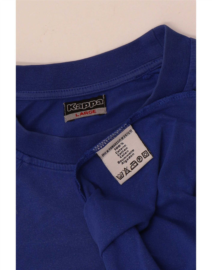 Kappa T-Shirt Homme Haut Large Bleu Coton