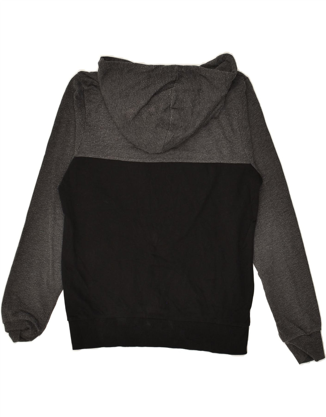 JACK & JONES Mens Graphic Hoodie Jumper Small Black Colourblock Cotton | Vintage Jack & Jones | Thrift | Second-Hand Jack & Jones | Used Clothing | Messina Hembry 