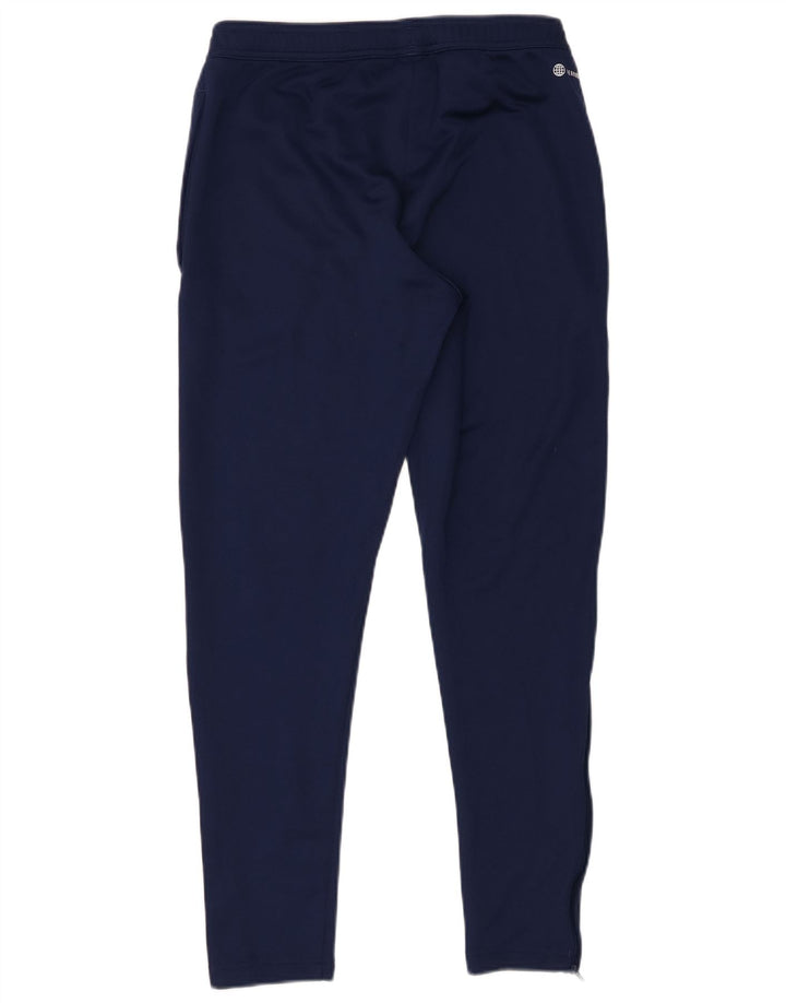 Adidas Mens Aeroready Tracksuit Trousers Medium Navy Blue Polyester
