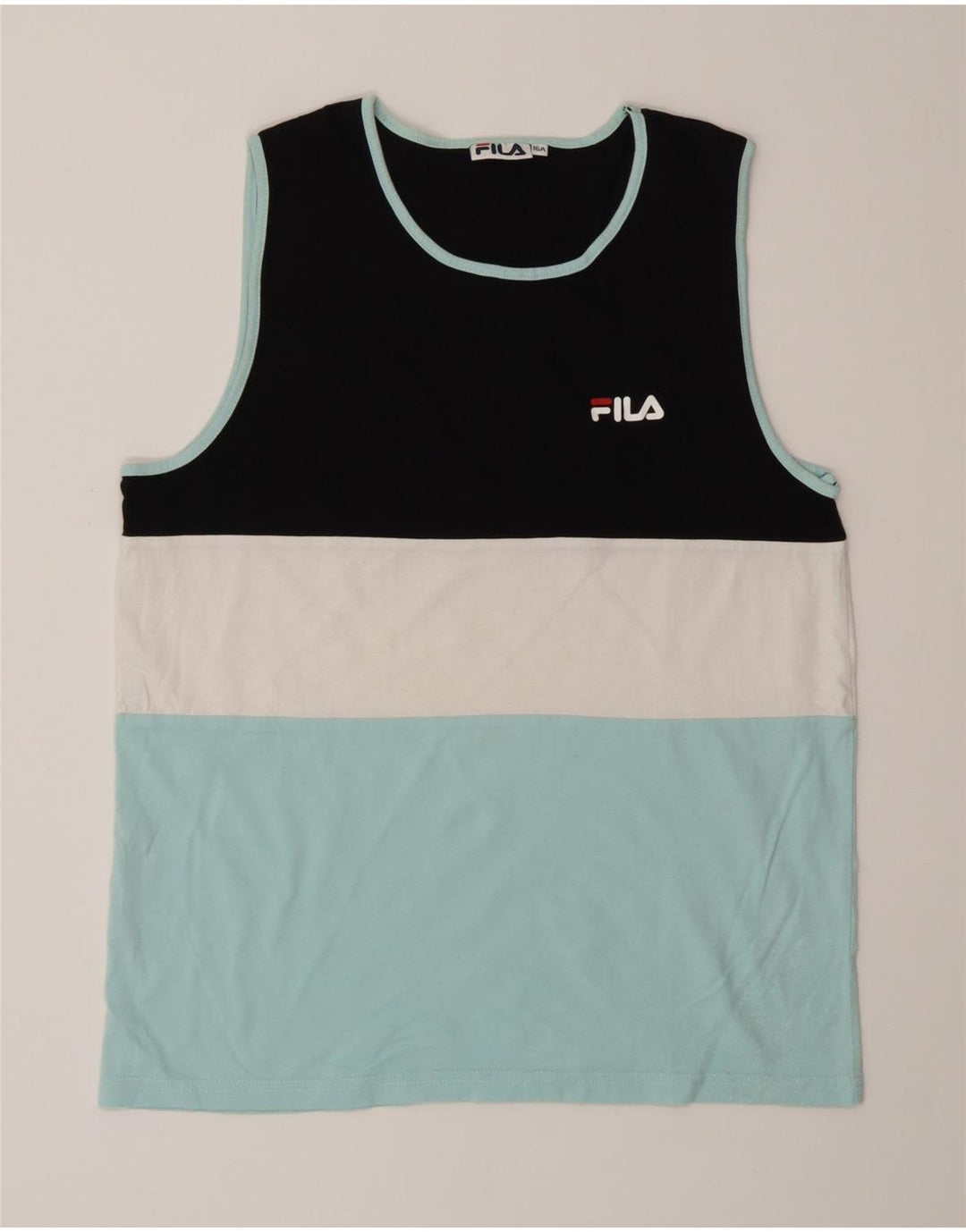 Fila Boys Vest Top 15-16 Years Multicoloured Colourblock