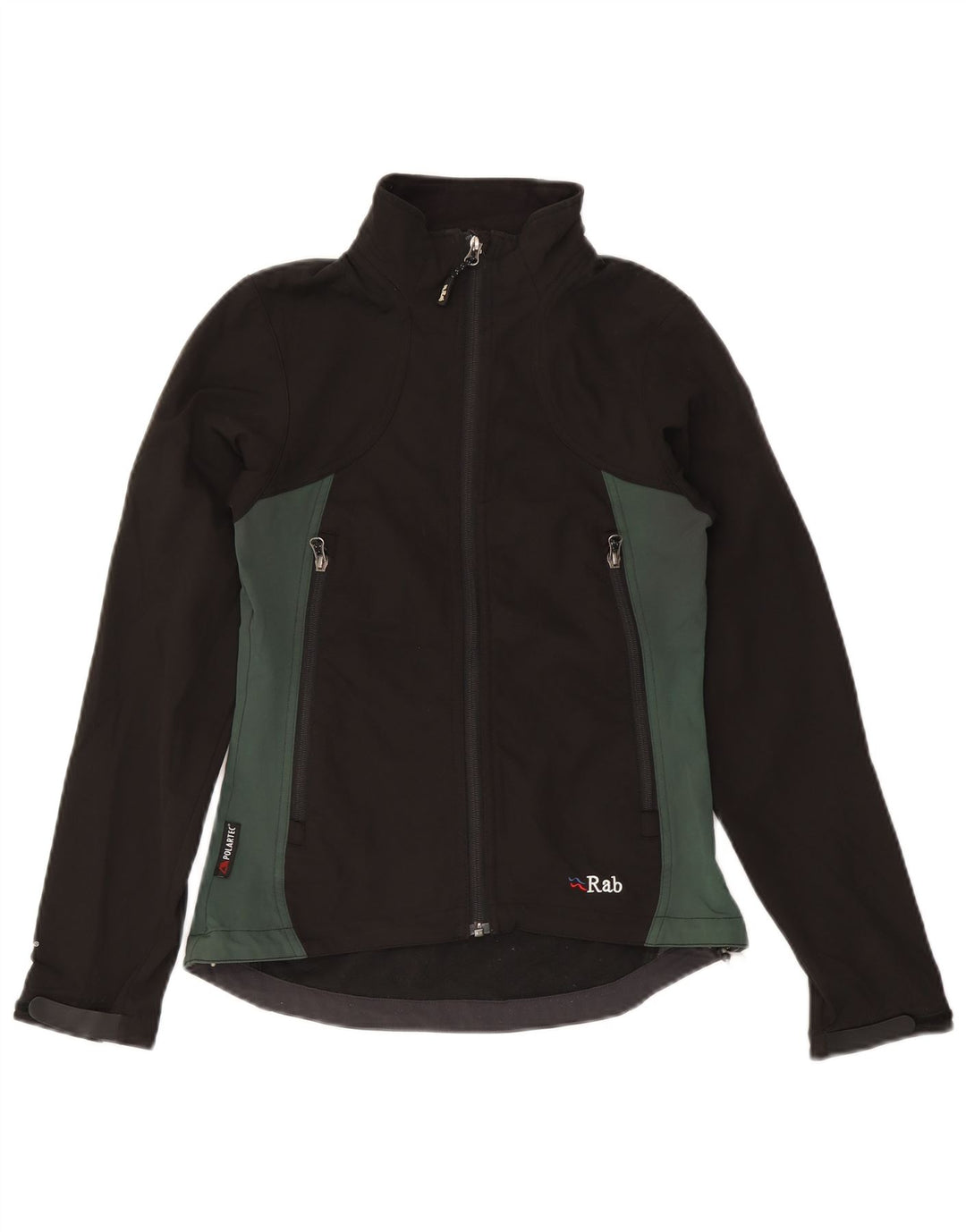 Jachetă de vânt pentru femei RAB UK 8 Small Black Colorblock