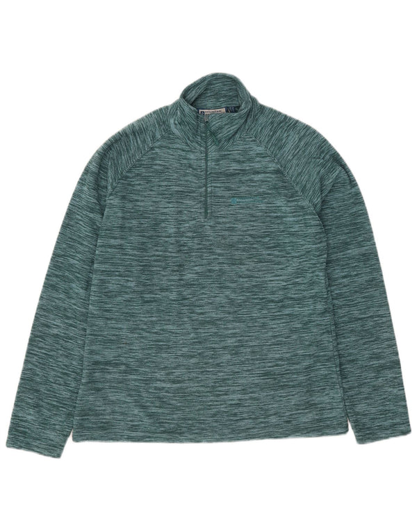 Mountain Warehouse Pull polaire à col zippé pour femme UK 12 Vert moyen moucheté