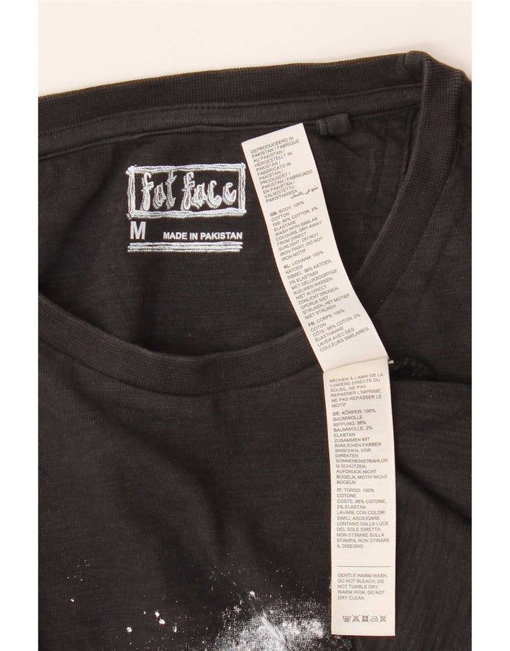 Fat Face Herren-T-Shirt mit Grafik, mittelschwarz, Baumwolle