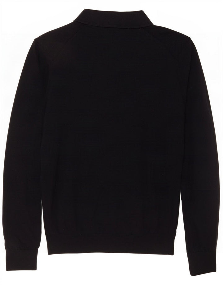 Maglione da uomo Reiss con collo a polo, grande, in lana blu navy