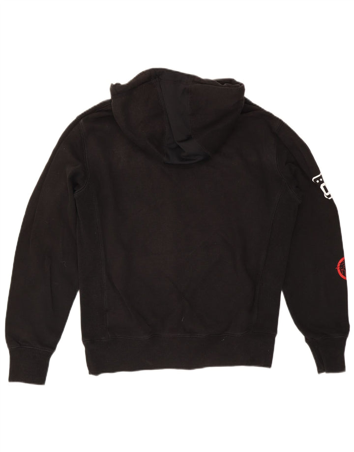 Superdry Herren-Pullover mit grafischem Kapuzenpullover, Größe S, Schwarz