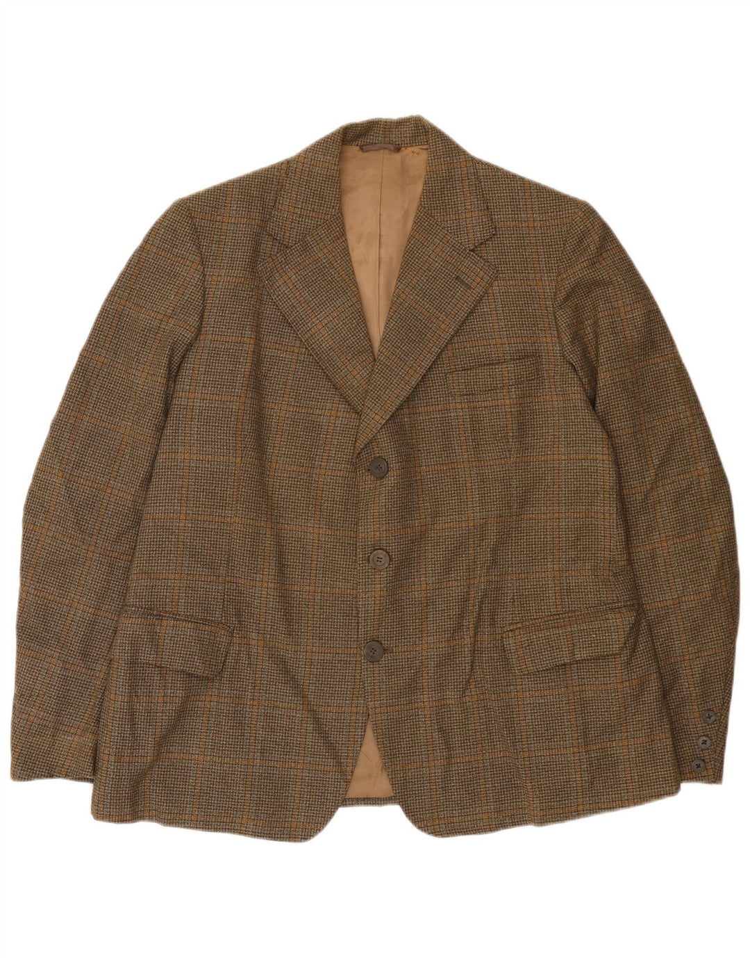 John Collier Ανδρικό σακάκι με 3 κουμπιά σακάκι UK 38 Medium Brown Houndstooth