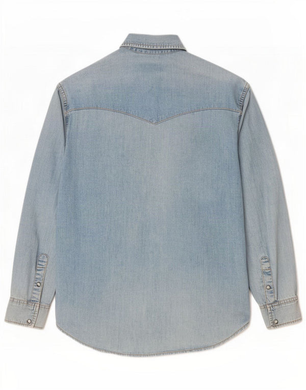 Lee Mens Denim Shirt Medium Blue