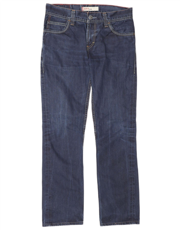 Levi's Herren 511 Slim Jeans W33 L34 Blaue Baumwolle