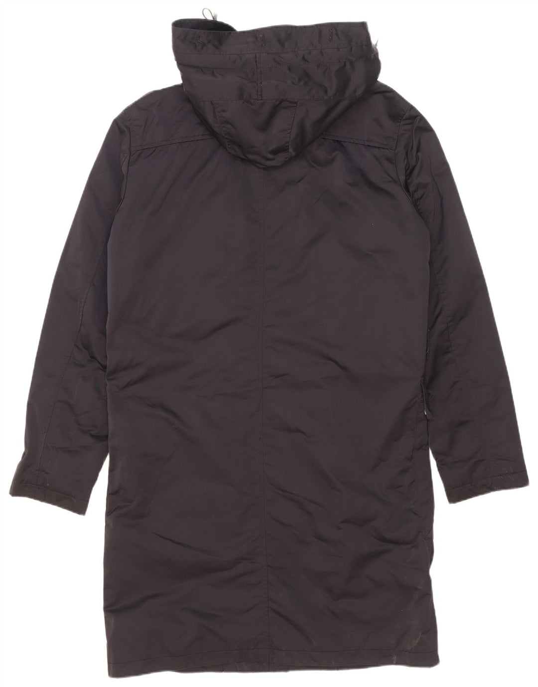 Zara Herre hættepolstret frakke UK 38 Medium Navy Blue Polyester