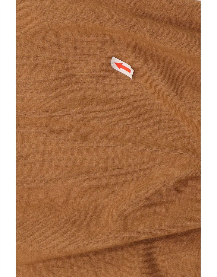 Maglione Zara da uomo con scollo a barca in viscosa beige medio