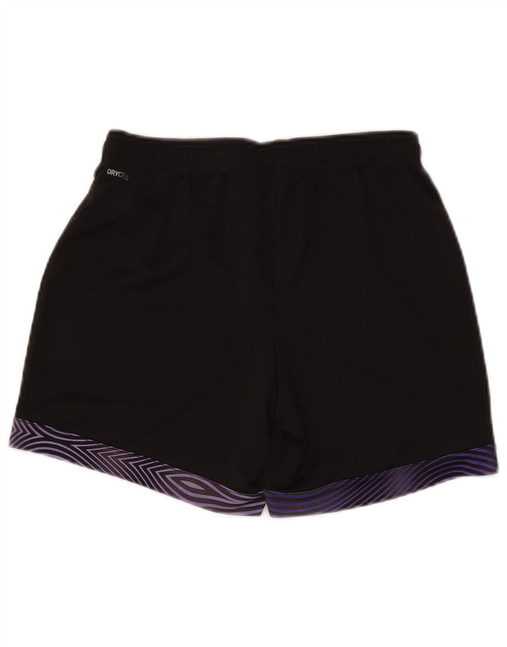 PUMA sportsshorts til kvinder UK 10 Små sorte geometriske polyester