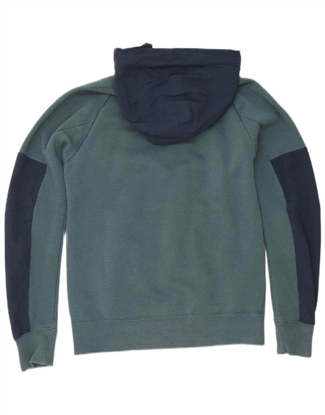 Nike Mens Zip Hoodie Sweater Small Blue Colourblock Polyester