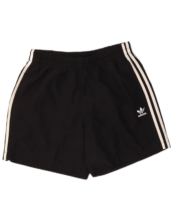 Pantaloncini sportivi da uomo Adidas medi neri in poliestere