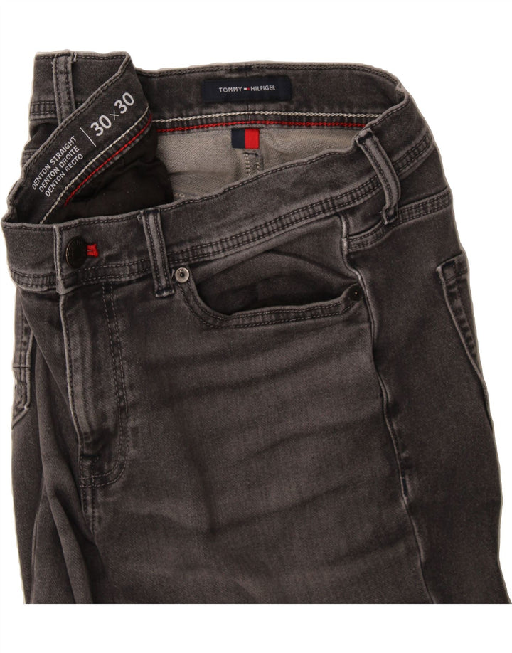 TOMMY HILFIGER Womens Straight Jeans W30 L30 Grey Cotton Vintage Tommy Hilfiger and Second-Hand Tommy Hilfiger from Messina Hembry 