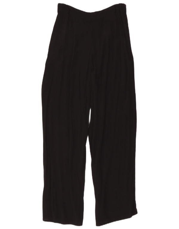 Oasis Womens High Waist Straight Casual Trousers UK 10 Small W28 L29 Black